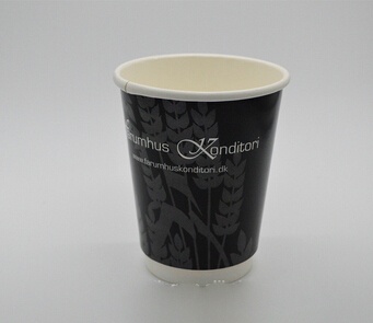 custom printed disposable Eco-friend double wall hot coffee paper cups